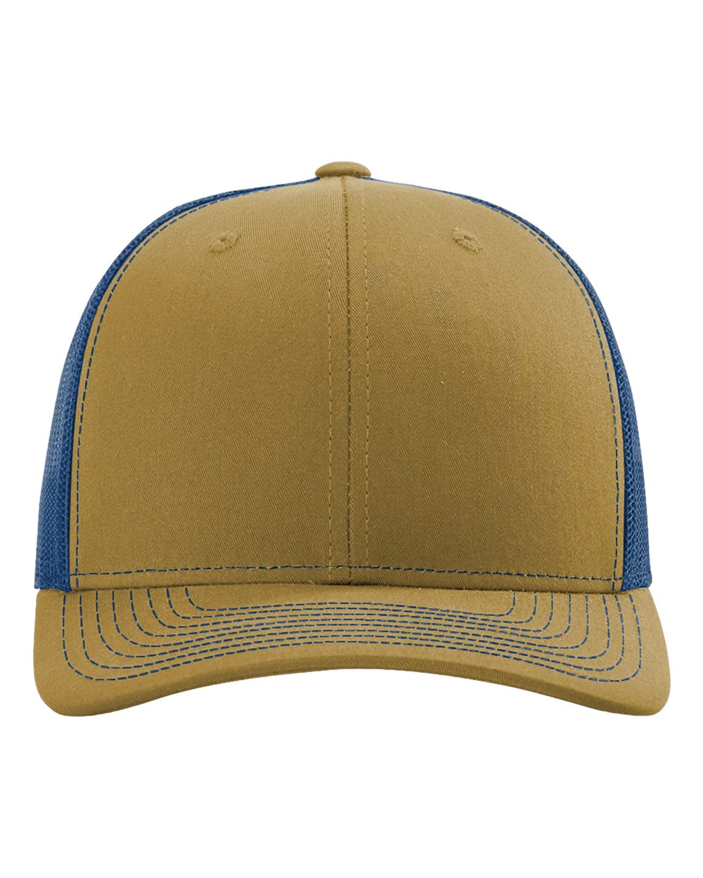 Snapback Trucker Cap - Front - B18095890 - Biscuit/ True Blue