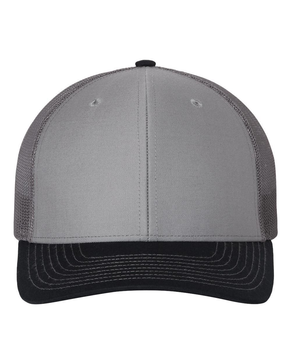 Snapback Trucker Cap - Front - B18095920 - Grey/ Charcoal/ Navy