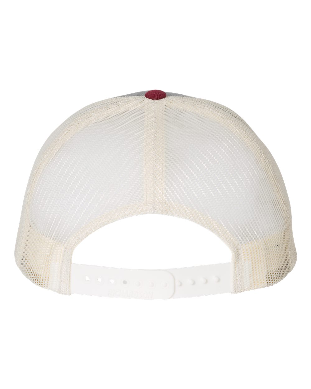 Low Pro Trucker Cap - Back - B79195480 - Heather Grey/ Birch/ Cardinal