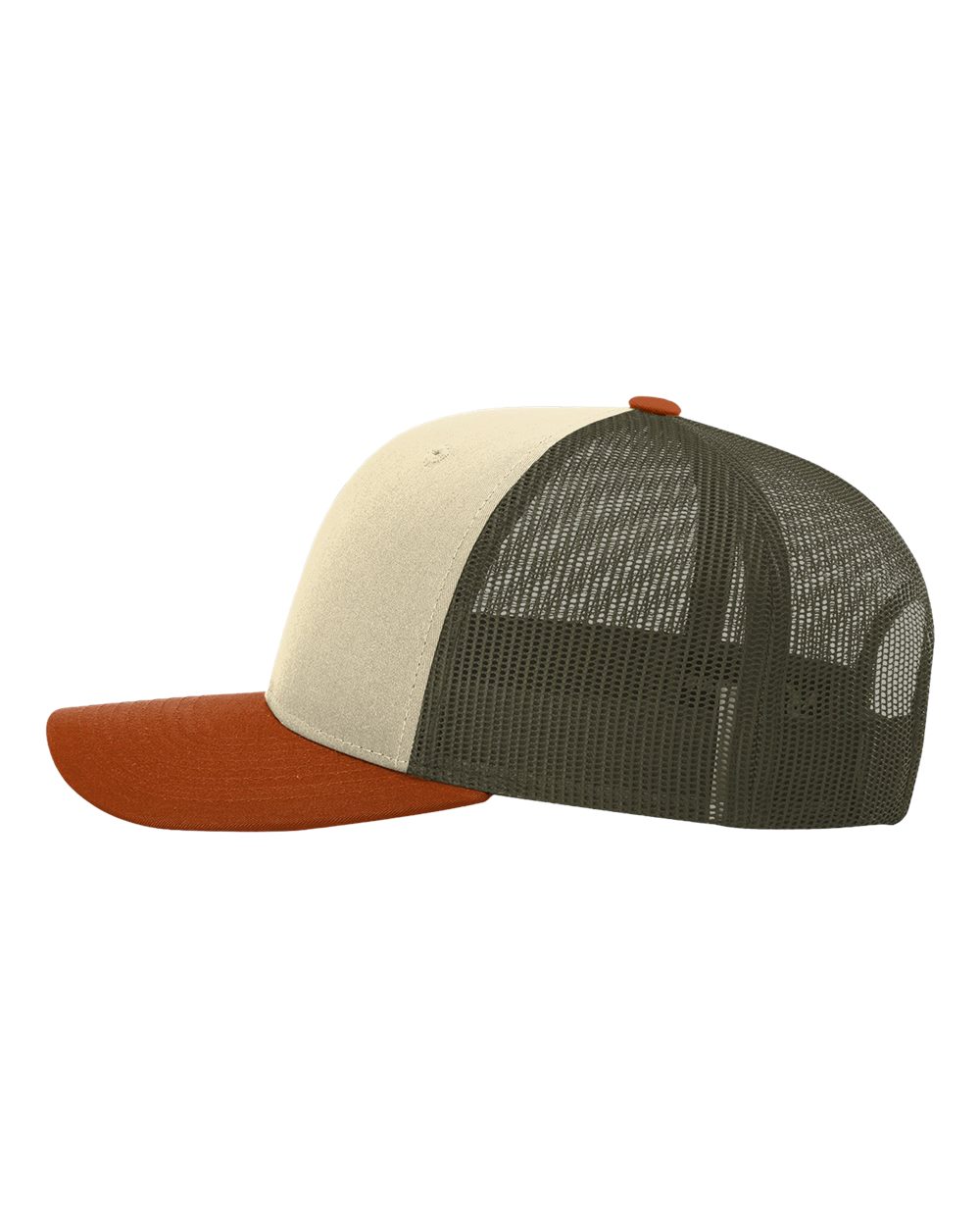 Low Pro Trucker Cap - DirectSide - B79195040 - Cream/ Loden Green/ Dark Orange
