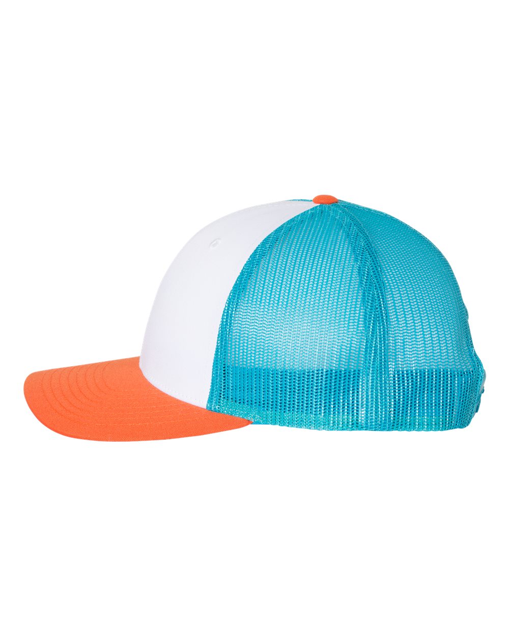 Low Pro Trucker Cap - DirectSide - B79195320 - White/ Blue Hawaiin/ Pale Orange