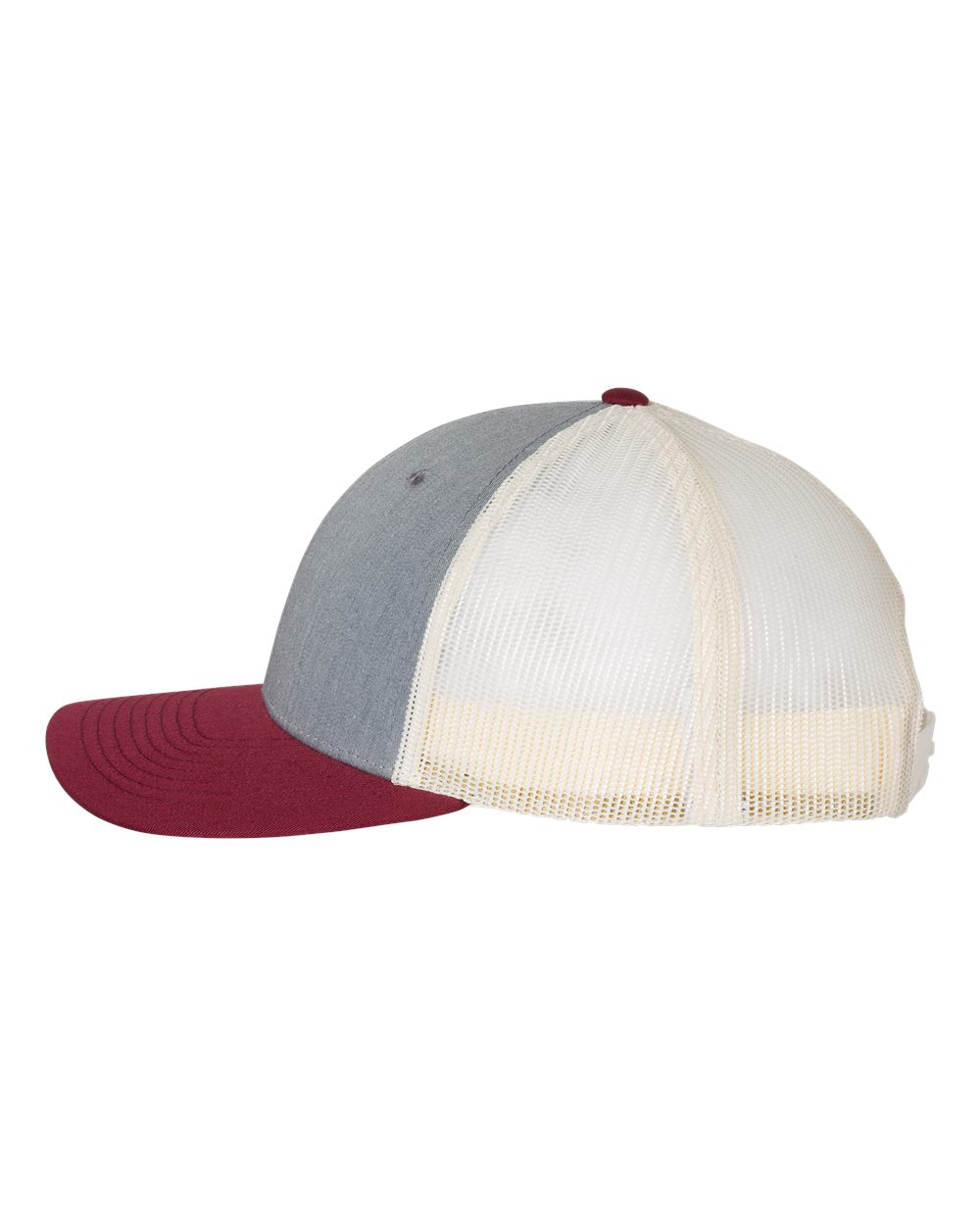 Low Pro Trucker Cap - DirectSide - B79195480 - Heather Grey/ Birch/ Cardinal