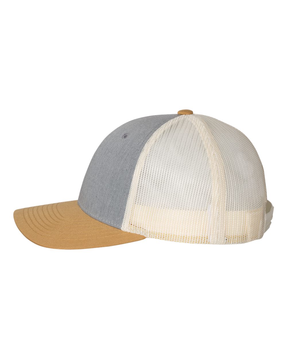 Low Pro Trucker Cap - DirectSide - B79195580 - Heather Grey/ Birch/ Amber Gold