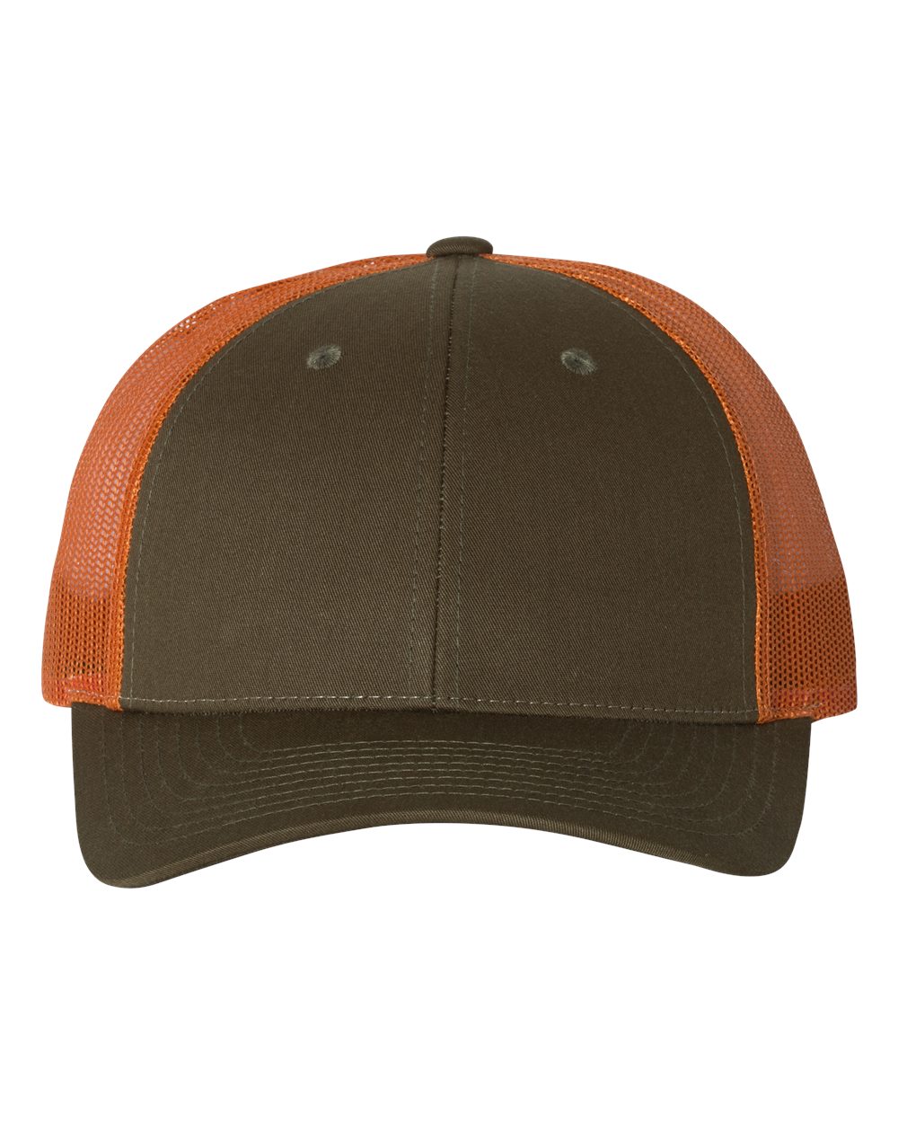 Low Pro Trucker Cap - Front - B79195180 - Dark Loden/ Jaffa Orange