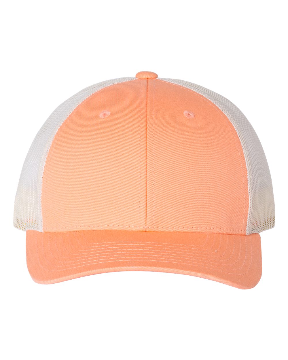 Low Pro Trucker Cap - Front - B79195190 - Sunkissed Peach/ Birch