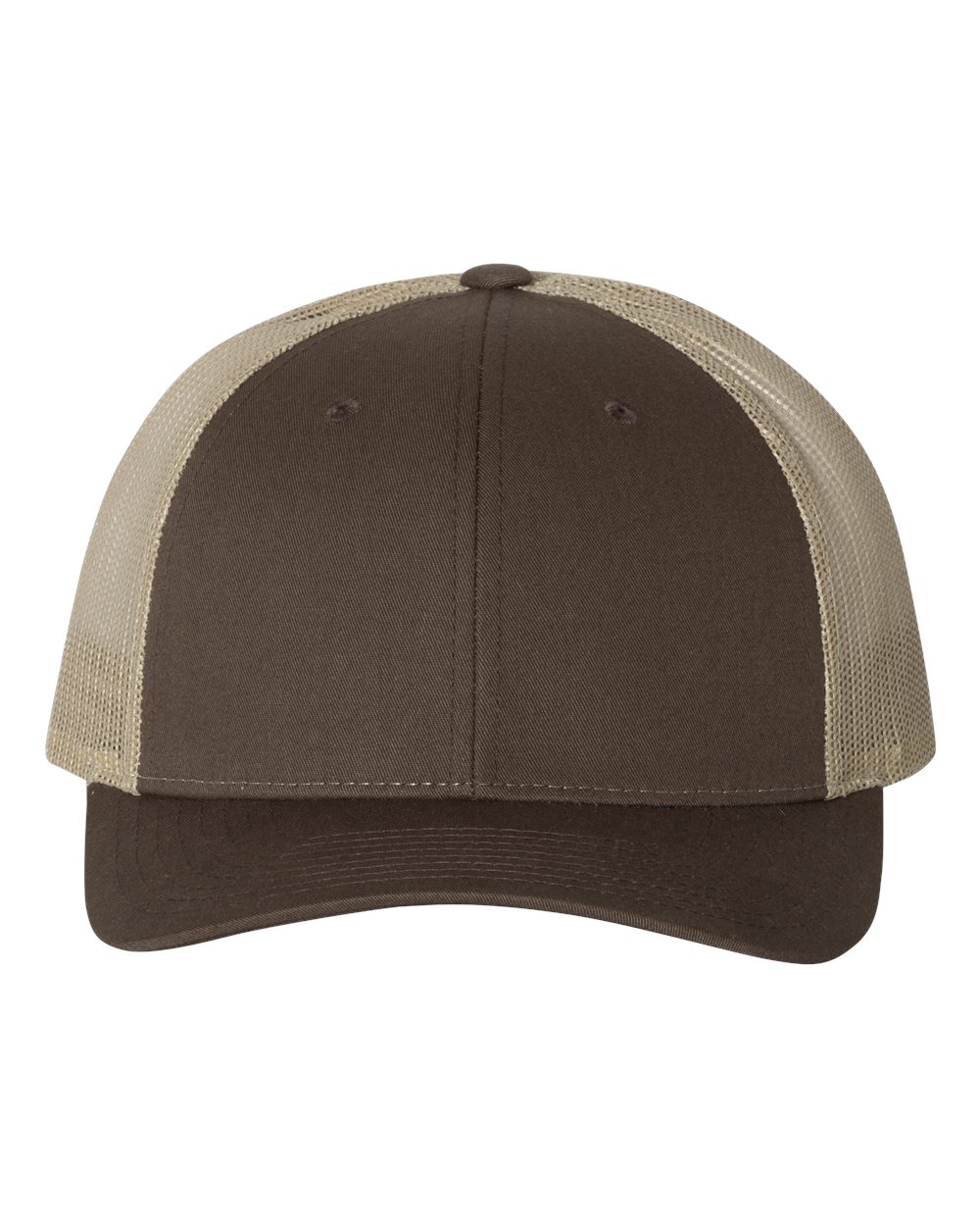 Low Pro Trucker Cap - Front - B79195550 - Brown/ Khaki