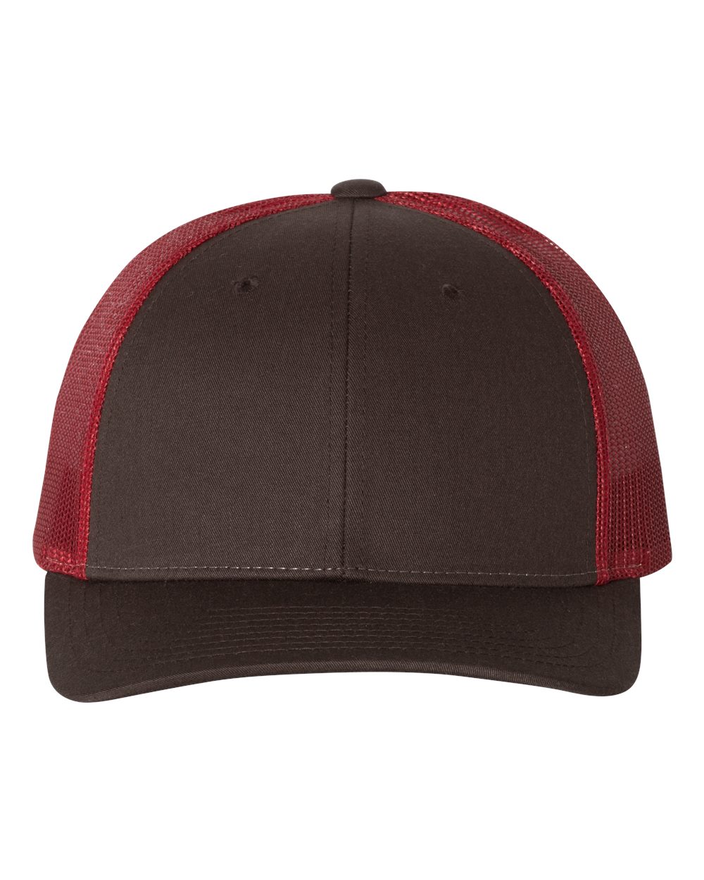 Low Pro Trucker Cap - Front - B79195560 - Coffee/ Claret