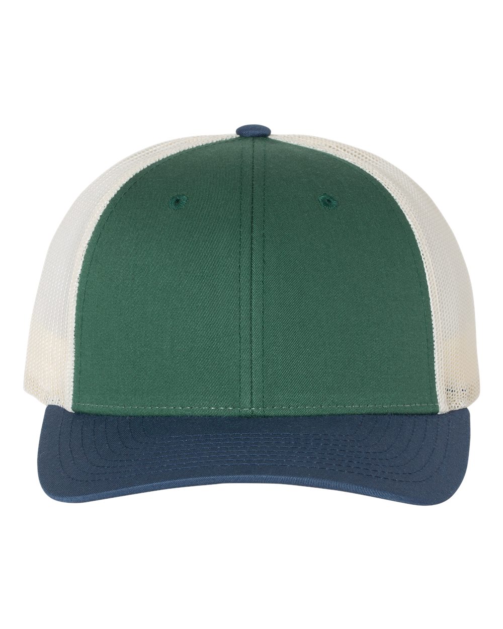 Low Pro Trucker Cap - Front - B79195630 - Spruce/ Birch/ Light Navy