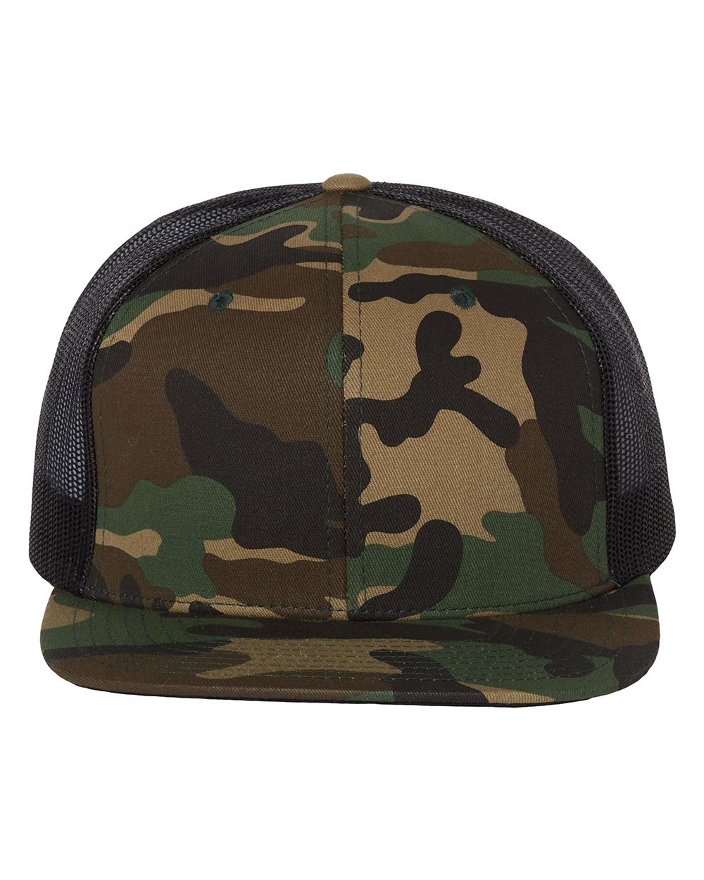 Wool Blend Flat Bill Trucker Cap - styleImage