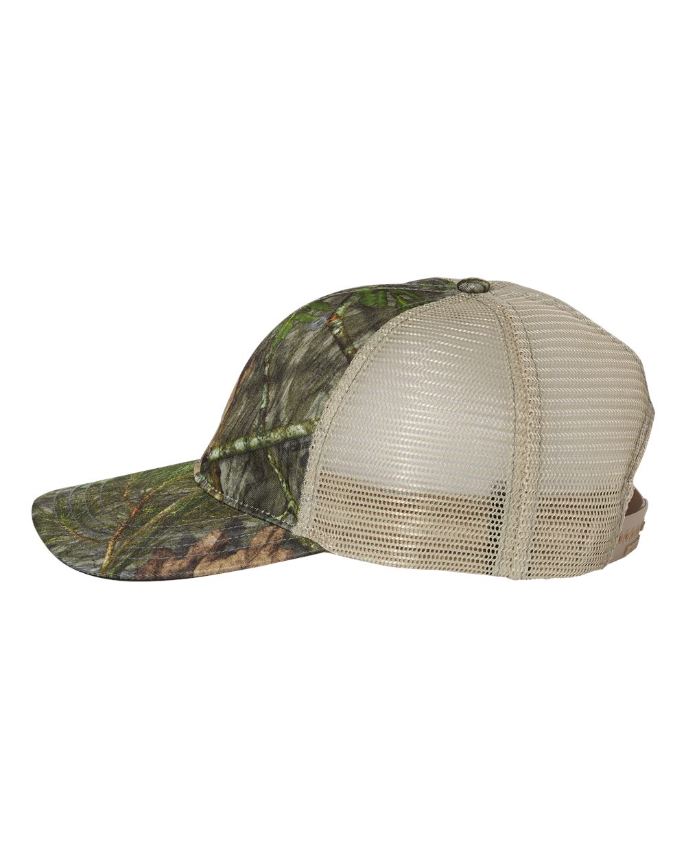 Garment Washed Printed Trucker Cap - DirectSide - B49295250 - Mossy Oak Obsession/ Khaki