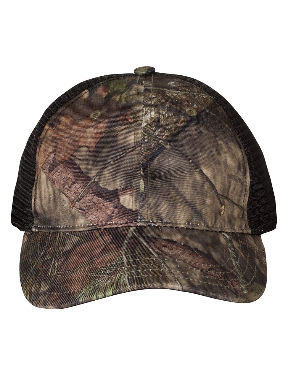 Garment Washed Printed Trucker Cap - styleImage