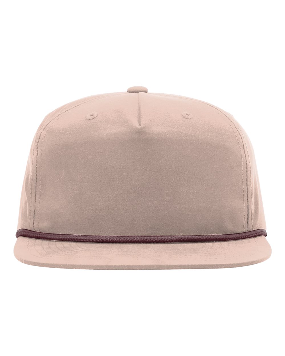 Umpqua Snapback Cap - Front - B06395530 - Pale Peach/ Maroon