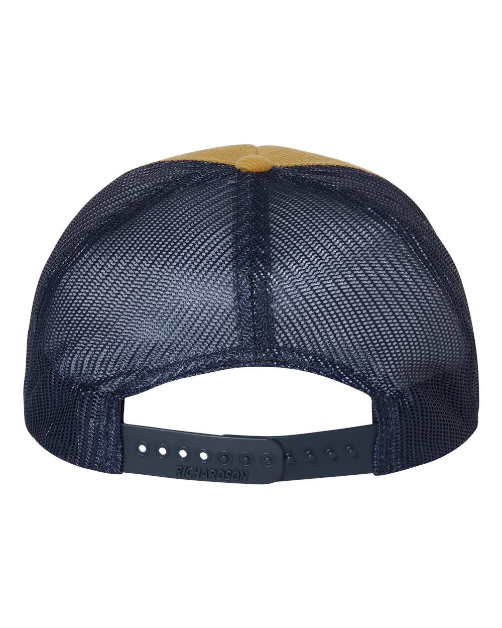 Troutdale Corduroy Trucker Cap - Back - B54795120 - Amber Gold/ Navy