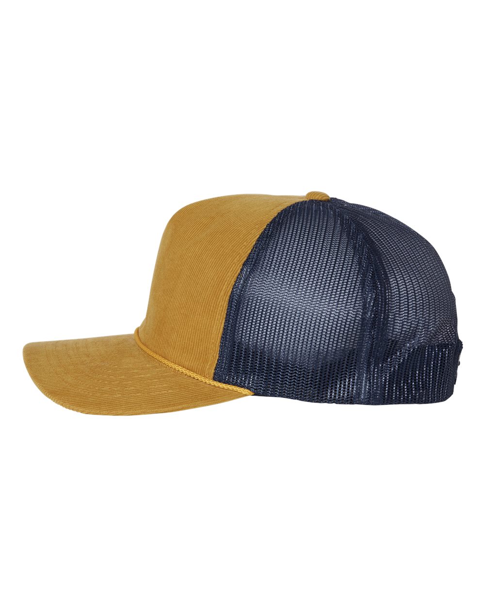 Troutdale Corduroy Trucker Cap - DirectSide - B54795120 - Amber Gold/ Navy