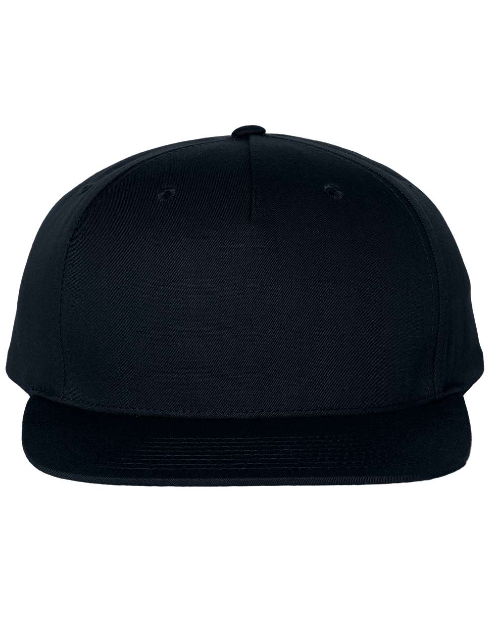 Pinch Front Structured Snapback Trucker Cap - Front - B55995500 - Black