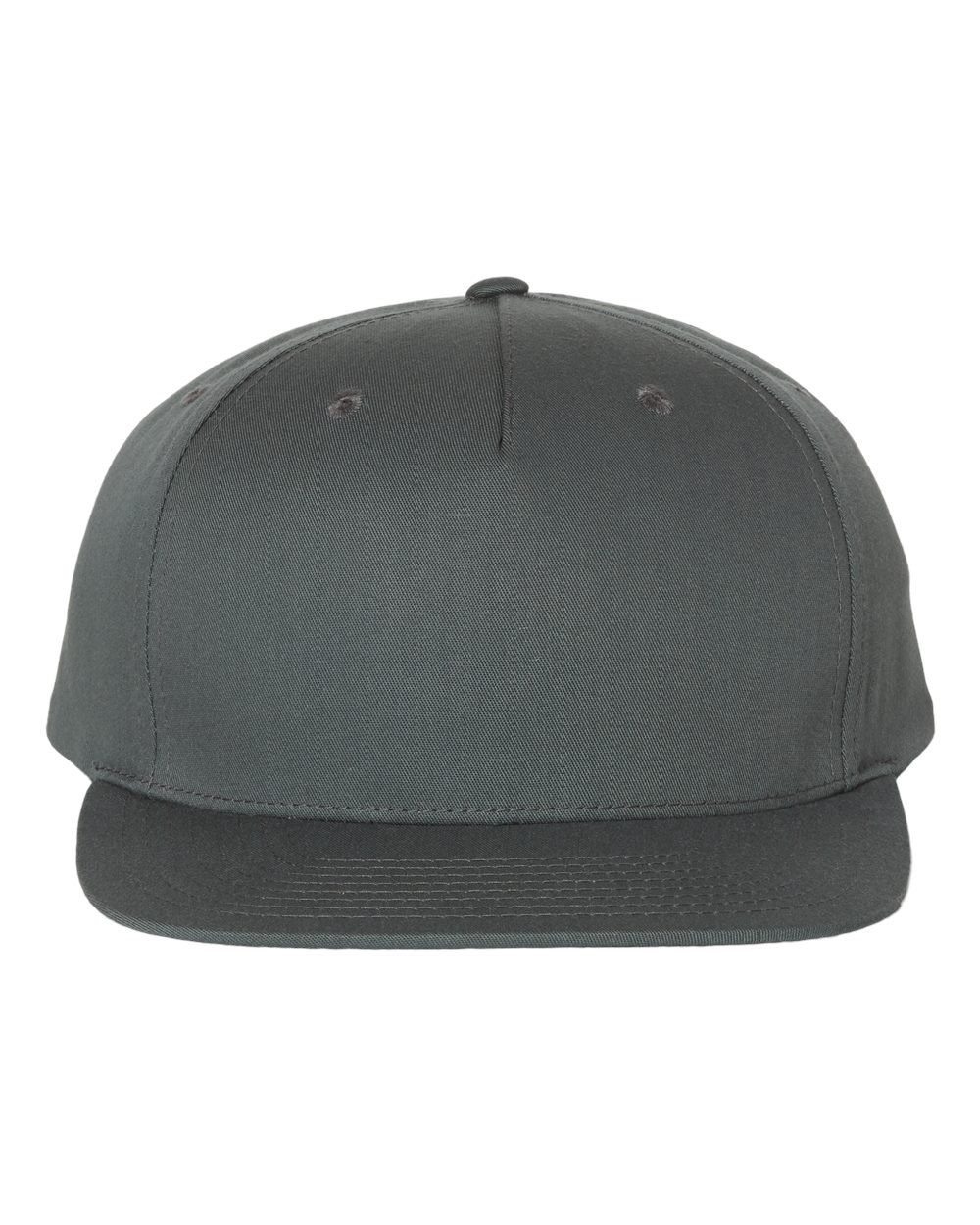 Pinch Front Structured Snapback Trucker Cap - Front - B55995590 - Flint Grey