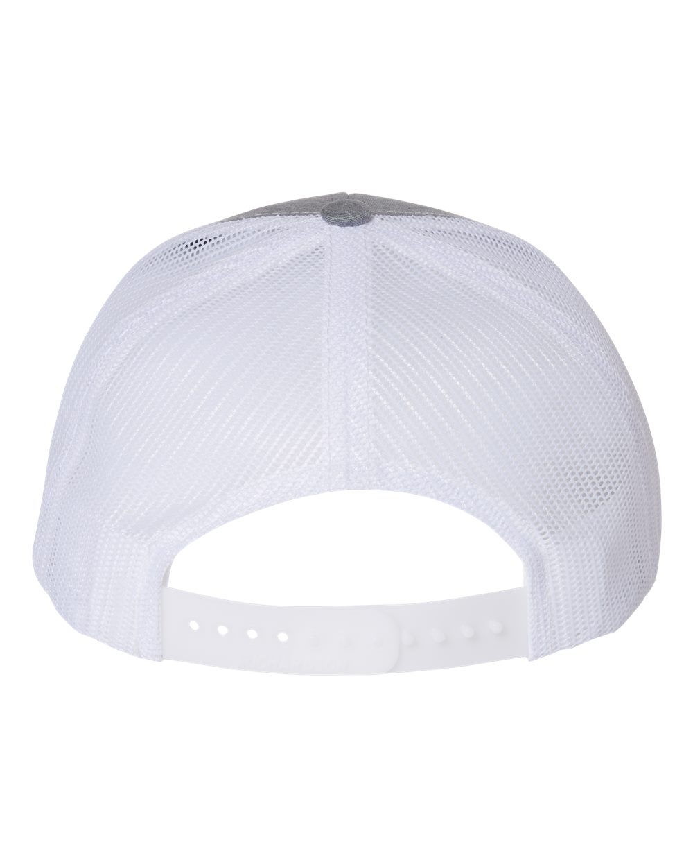 Youth Trucker Snapback Cap - Back - B56095010 - Heather Grey/ White