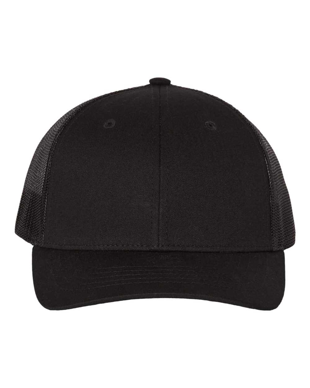 Youth Trucker Snapback Cap - Front - B56095500 - Black