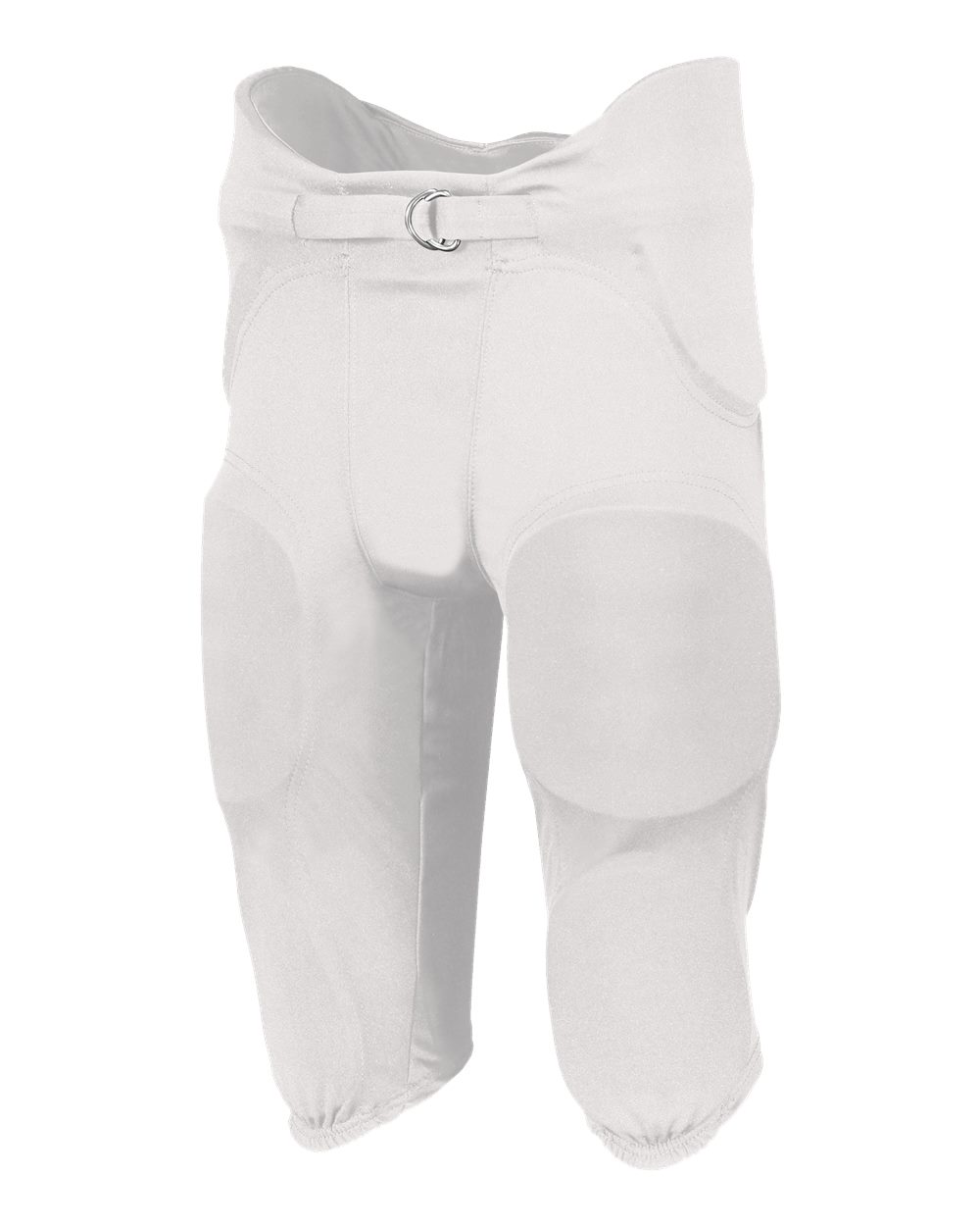 Youth Integrated 7-Piece Padded Football Pants - Front - B44334112 - White