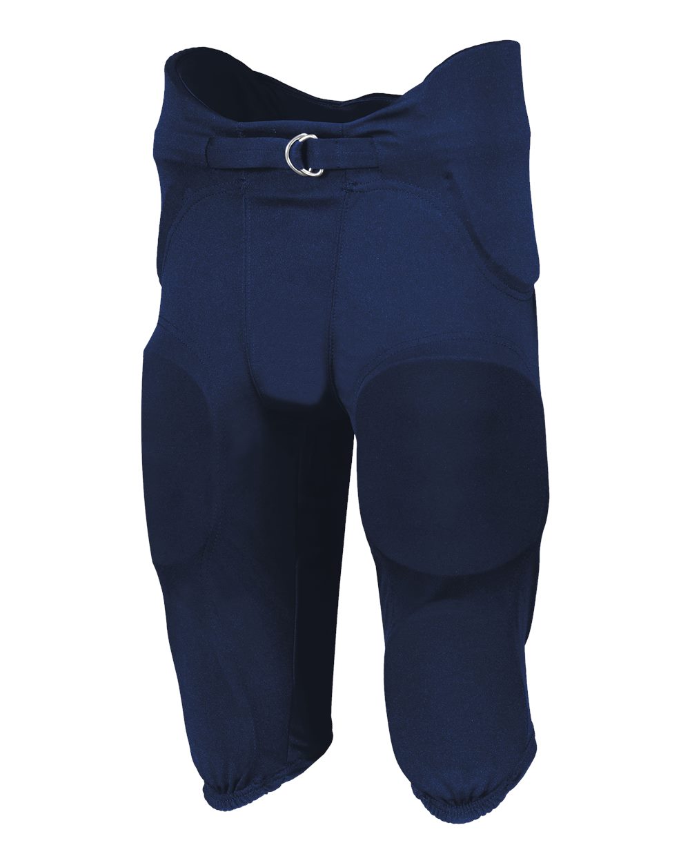 Youth Integrated 7-Piece Padded Football Pants - Front - B44334652 - Navy