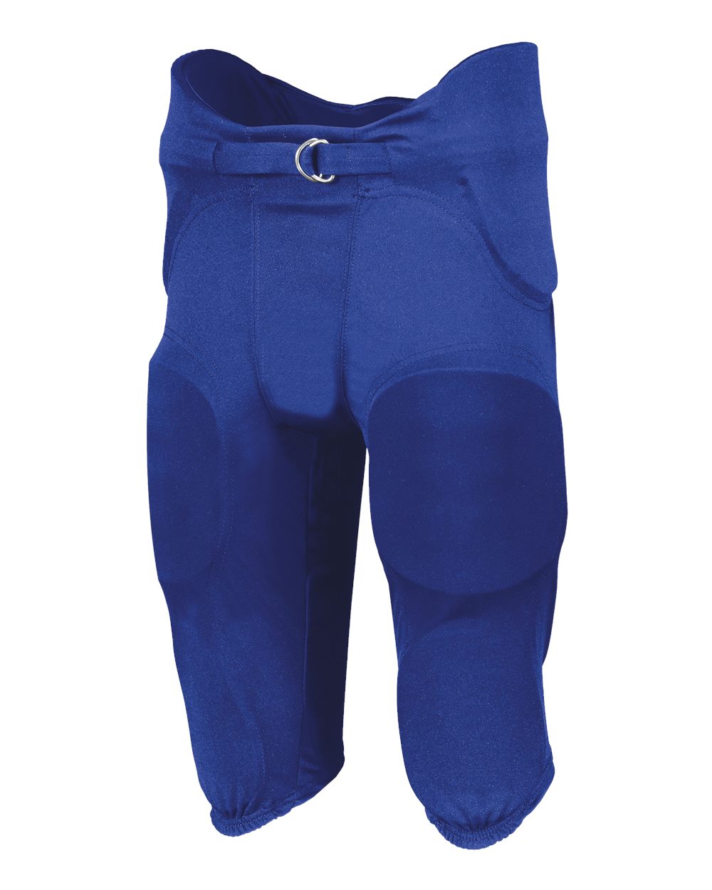 Youth Integrated 7-Piece Padded Football Pants - Front - B44334752 - Royal