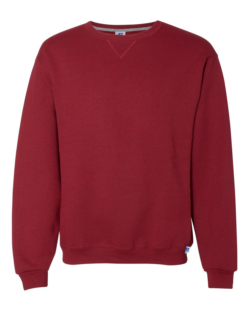 Unisex Dri Power® Crewneck Sweatshirt - Front - B60311523 - Cardinal