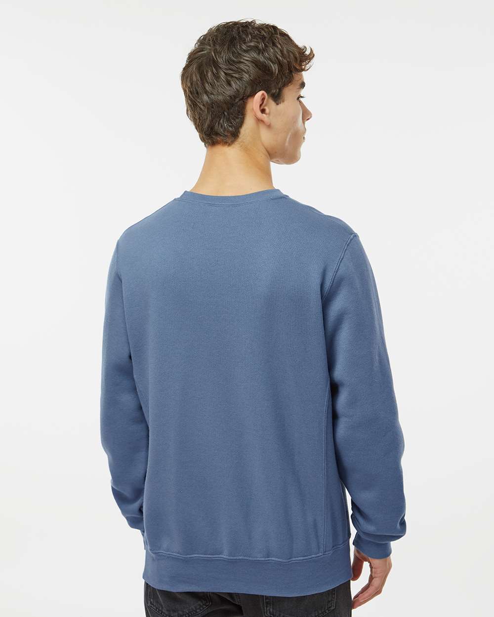 Unisex Dri Power® Crewneck Sweatshirt - OnModelBack - B60311253 - Vintage Blue