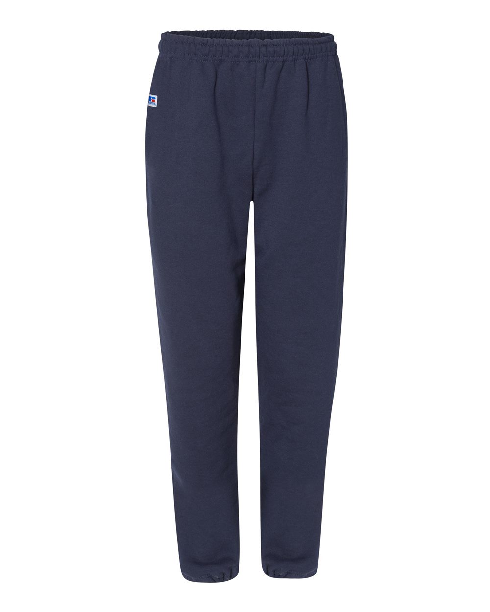 Unisex Dri Power® Closed Bottom Sweatpants with Pockets - Front - B60811653 - Navy