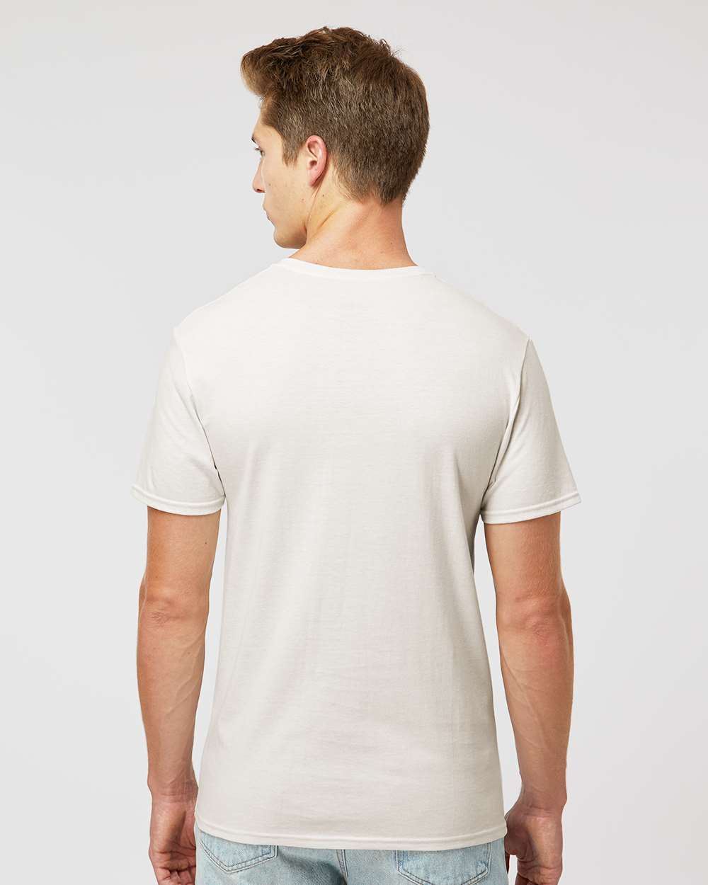 Unisex Dri Power® CVC Performance T-Shirt - OnModelBack - B61411013 - Vintage White