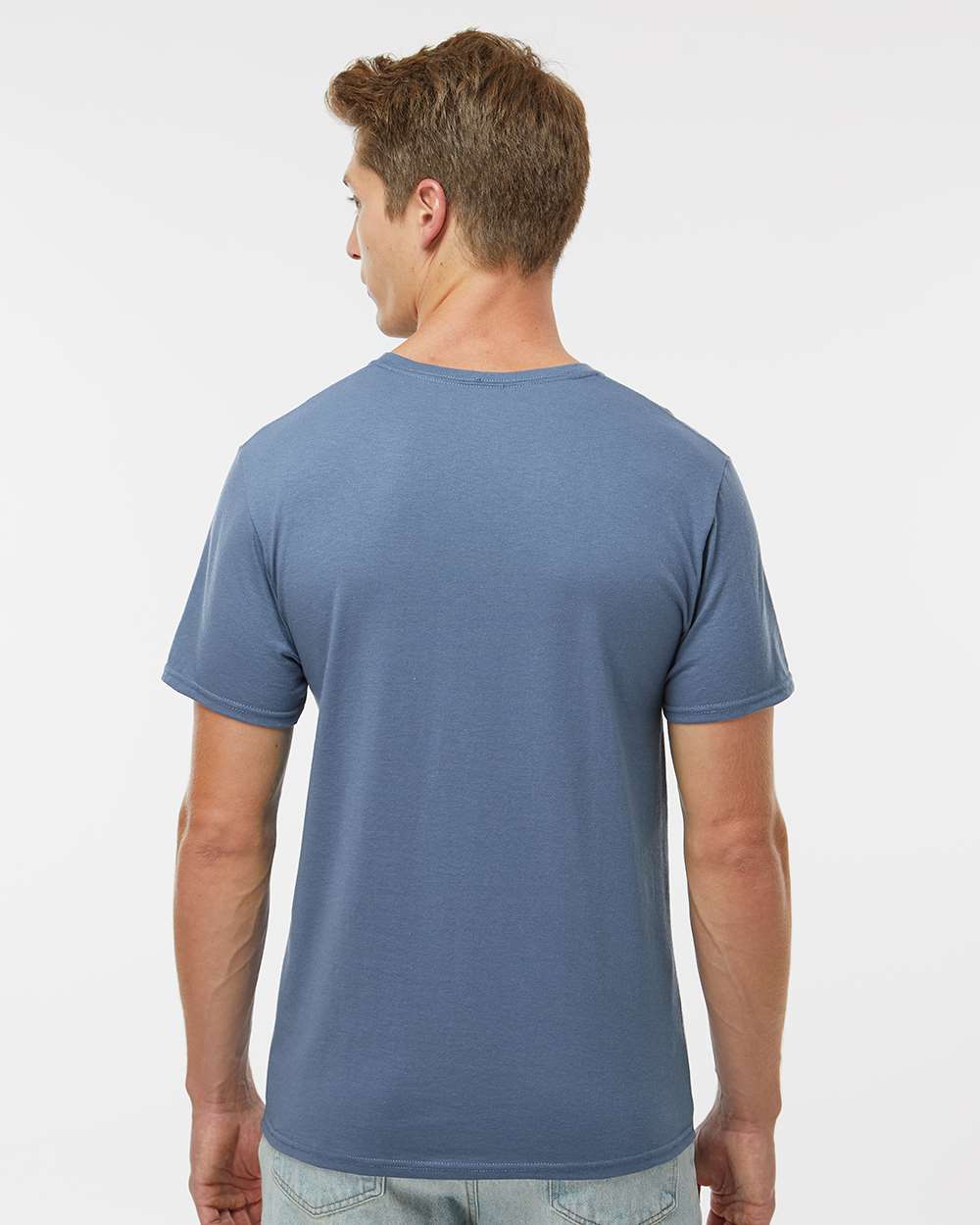Unisex Dri Power® CVC Performance T-Shirt - OnModelBack - B61411253 - Vintage Blue