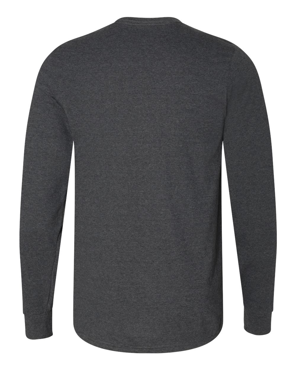 Unisex Dri Power® CVC Performance Long Sleeve T-Shirt - Back - B61711513 - Black Heather