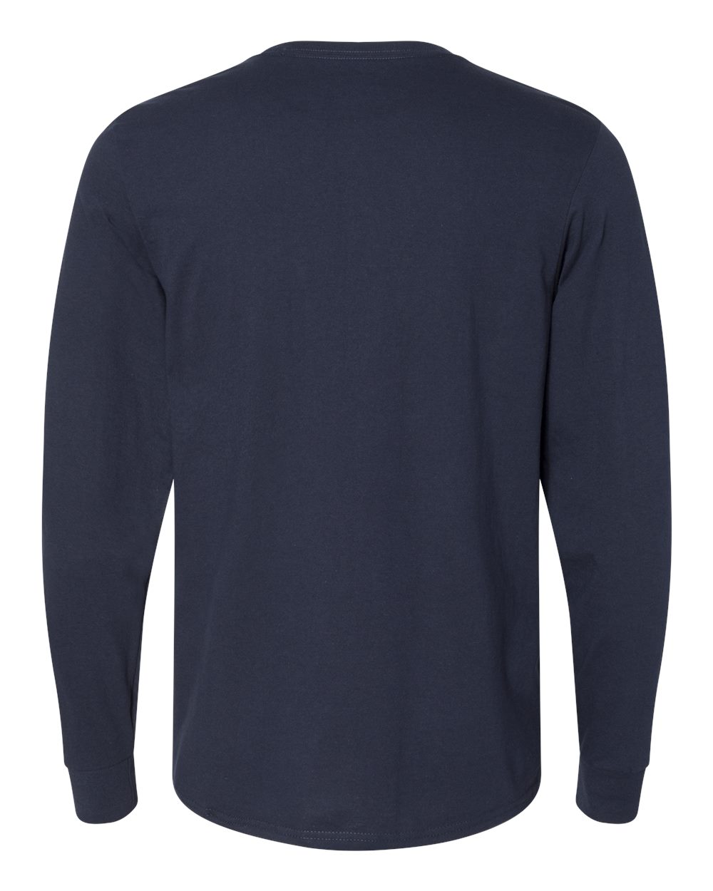 Unisex Dri Power® CVC Performance Long Sleeve T-Shirt - Back - B61711653 - Navy