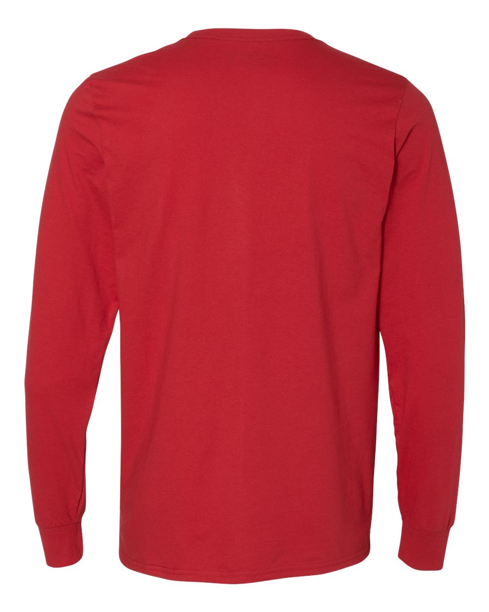 Unisex Dri Power® CVC Performance Long Sleeve T-Shirt - Back - B61711703 - True Red