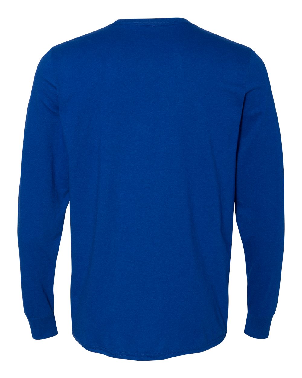 Unisex Dri Power® CVC Performance Long Sleeve T-Shirt - Back - B61711753 - Royal