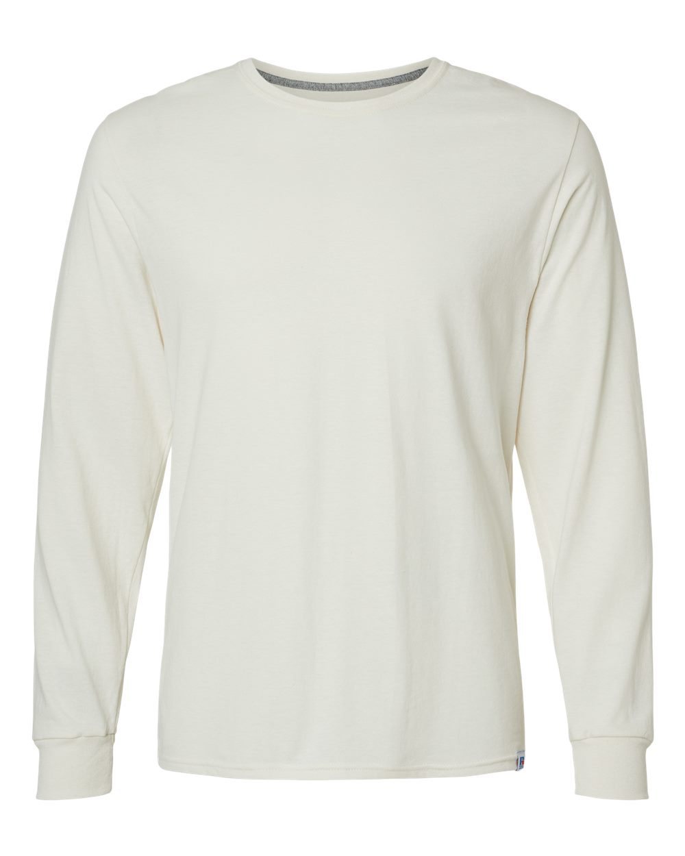 Unisex Dri Power® CVC Performance Long Sleeve T-Shirt - Front - B61711013 - Vintage White