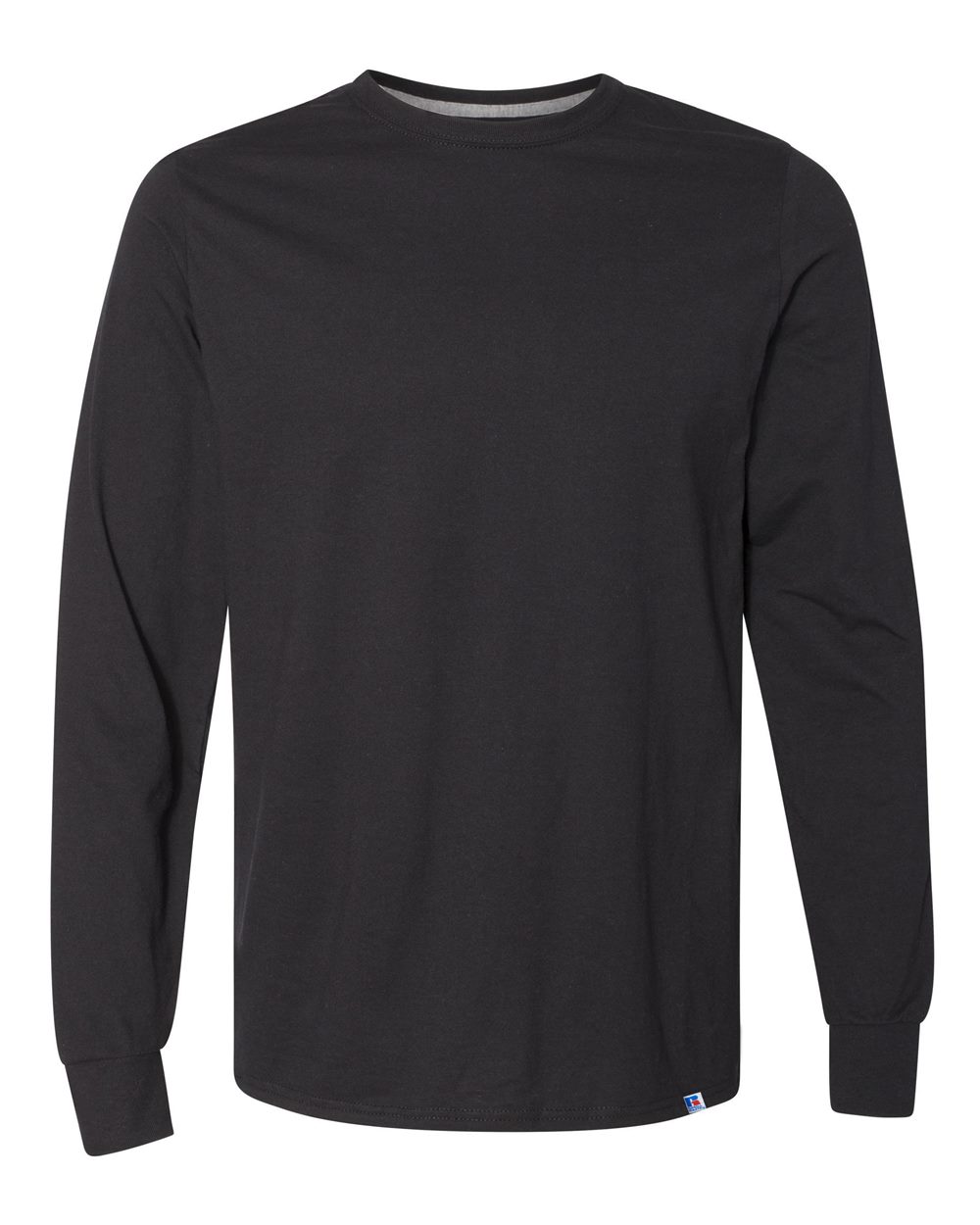 Unisex Dri Power® CVC Performance Long Sleeve T-Shirt - Front - B61711503 - Black