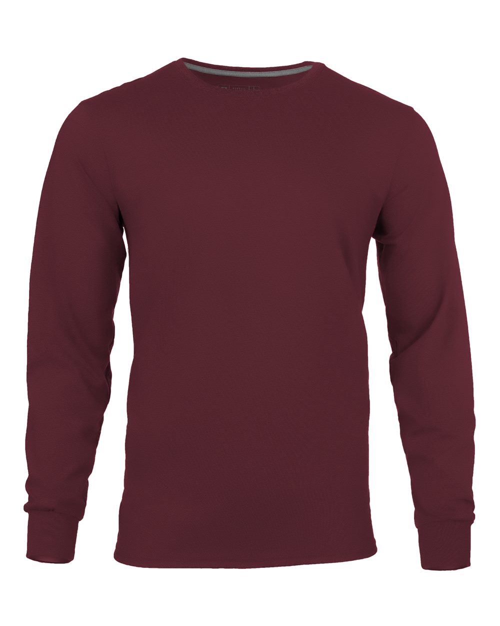 Unisex Dri Power® CVC Performance Long Sleeve T-Shirt - Front - B61711533 - Maroon