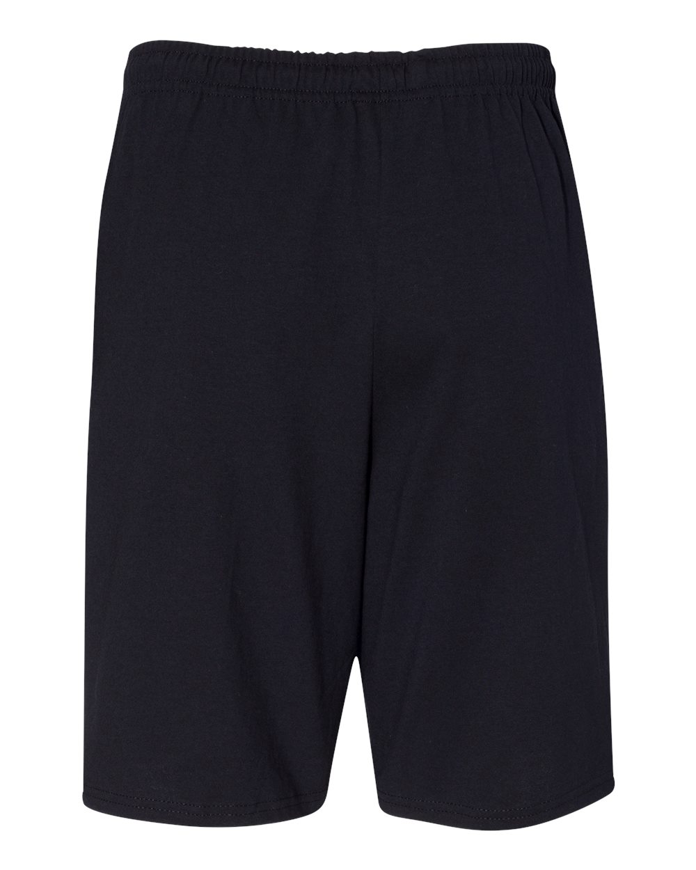 Men's Cotton Classic Jersey Shorts with Pockets - Back - B63311503 - Black