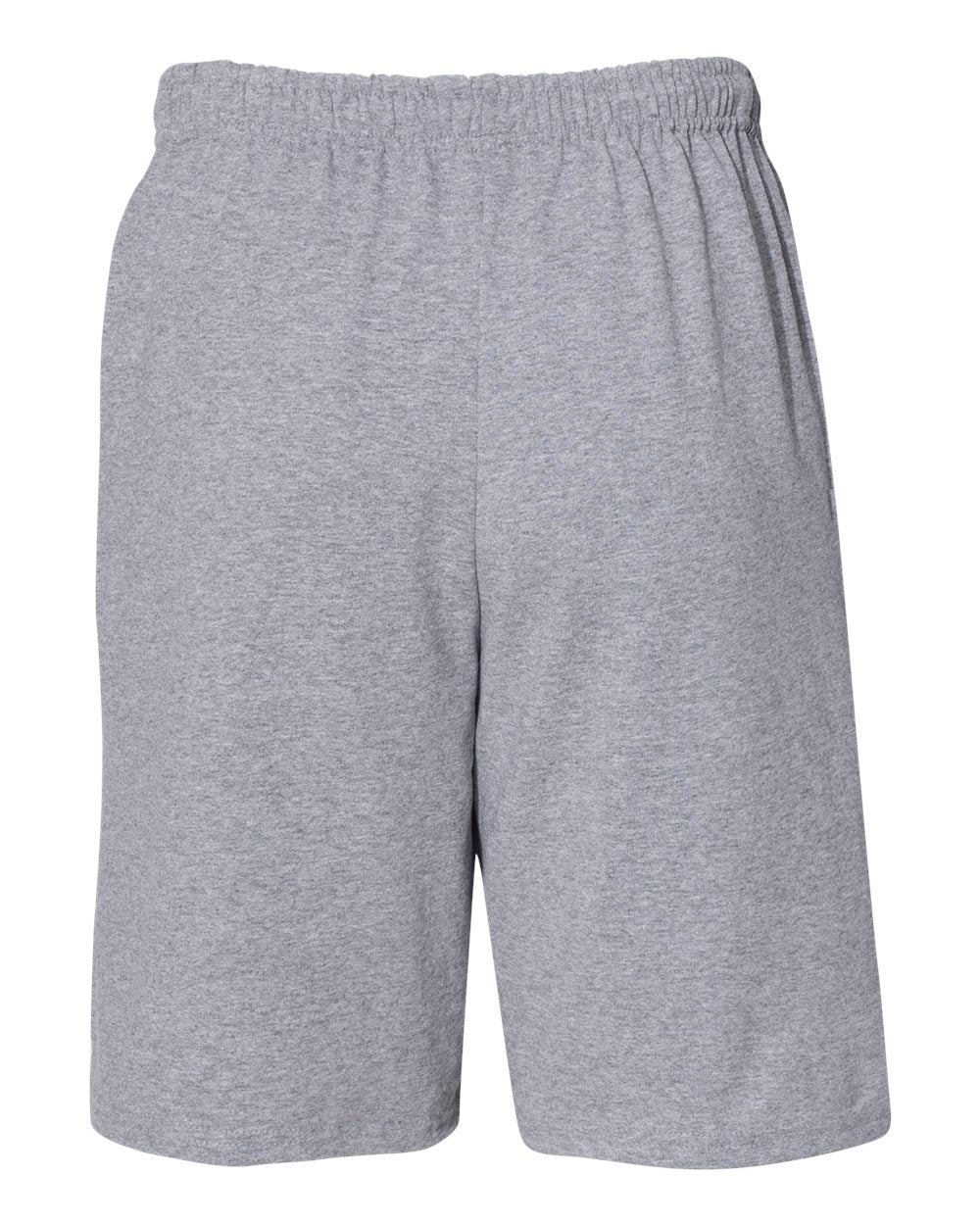 Men's Cotton Classic Jersey Shorts with Pockets - Back - B63311583 - Oxford