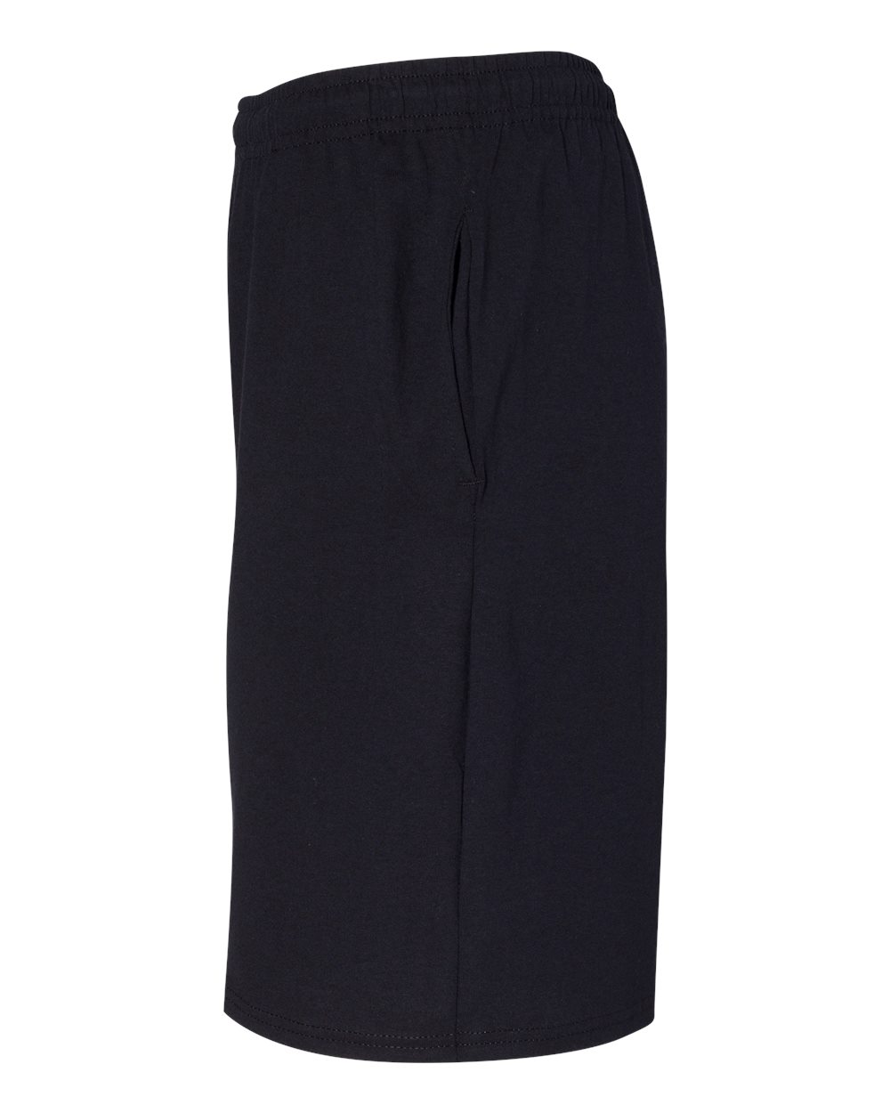 Men's Cotton Classic Jersey Shorts with Pockets - DirectSide - B63311503 - Black