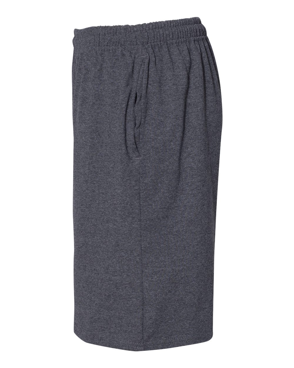 Men's Cotton Classic Jersey Shorts with Pockets - DirectSide - B63311513 - Black Heather