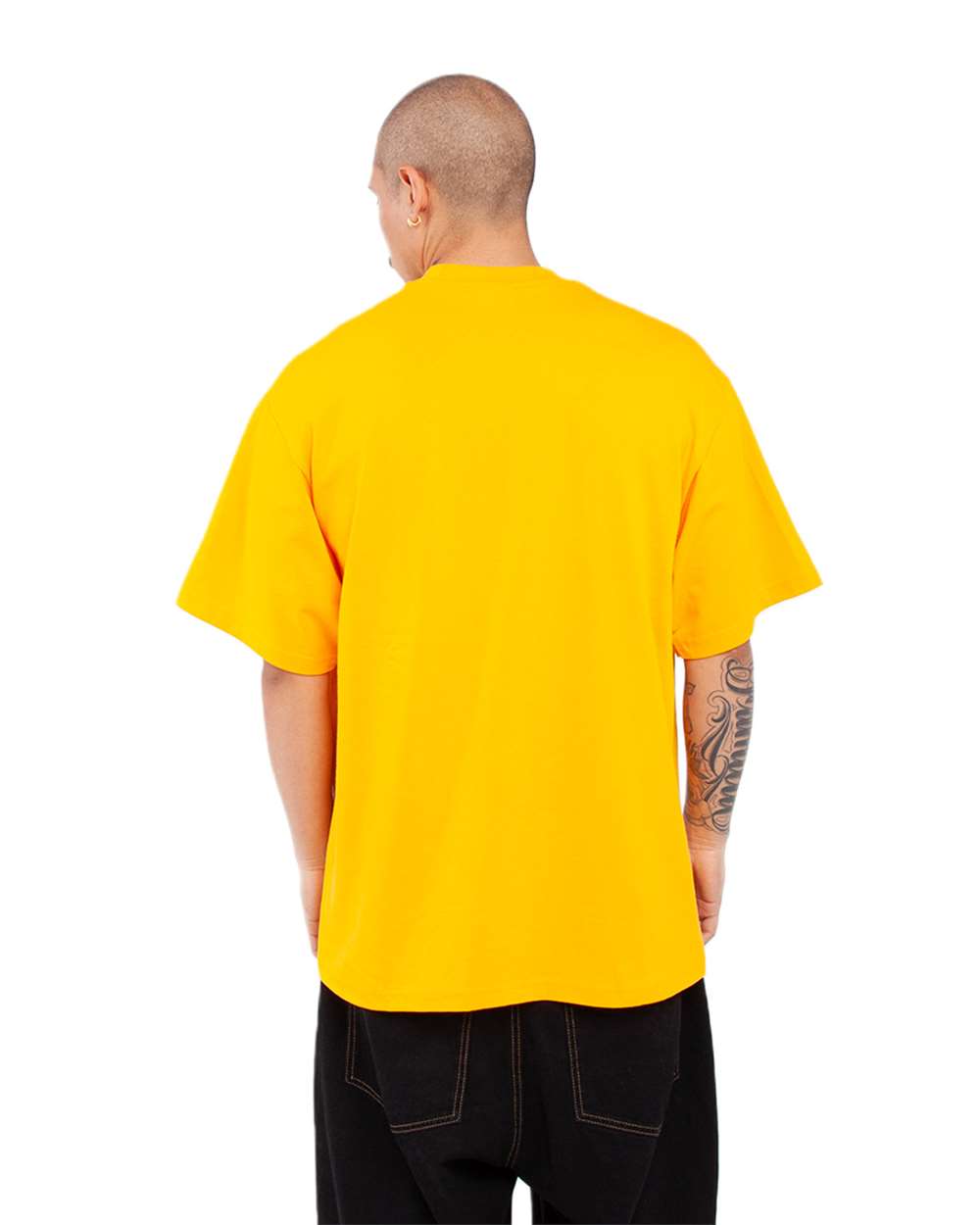 Unisex Max Heavyweight T-Shirt - OnModelBack - B278C2123 - Gold