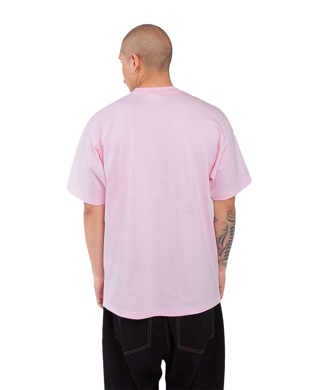 Unisex Max Heavyweight T-Shirt - OnModelBack - B278C2303 - Powder Pink