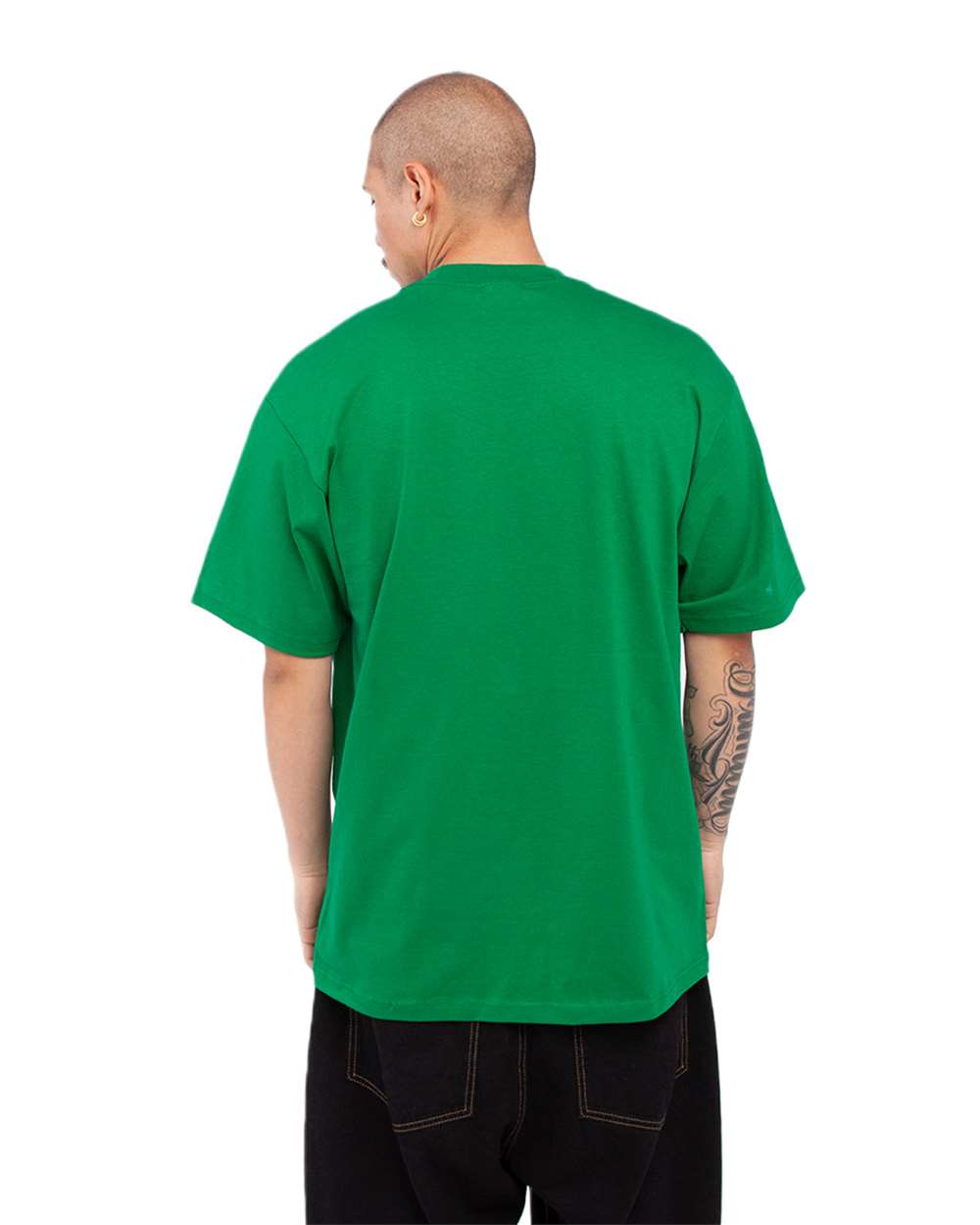 Unisex Max Heavyweight T-Shirt - OnModelBack - B278C2603 - Kelly Green