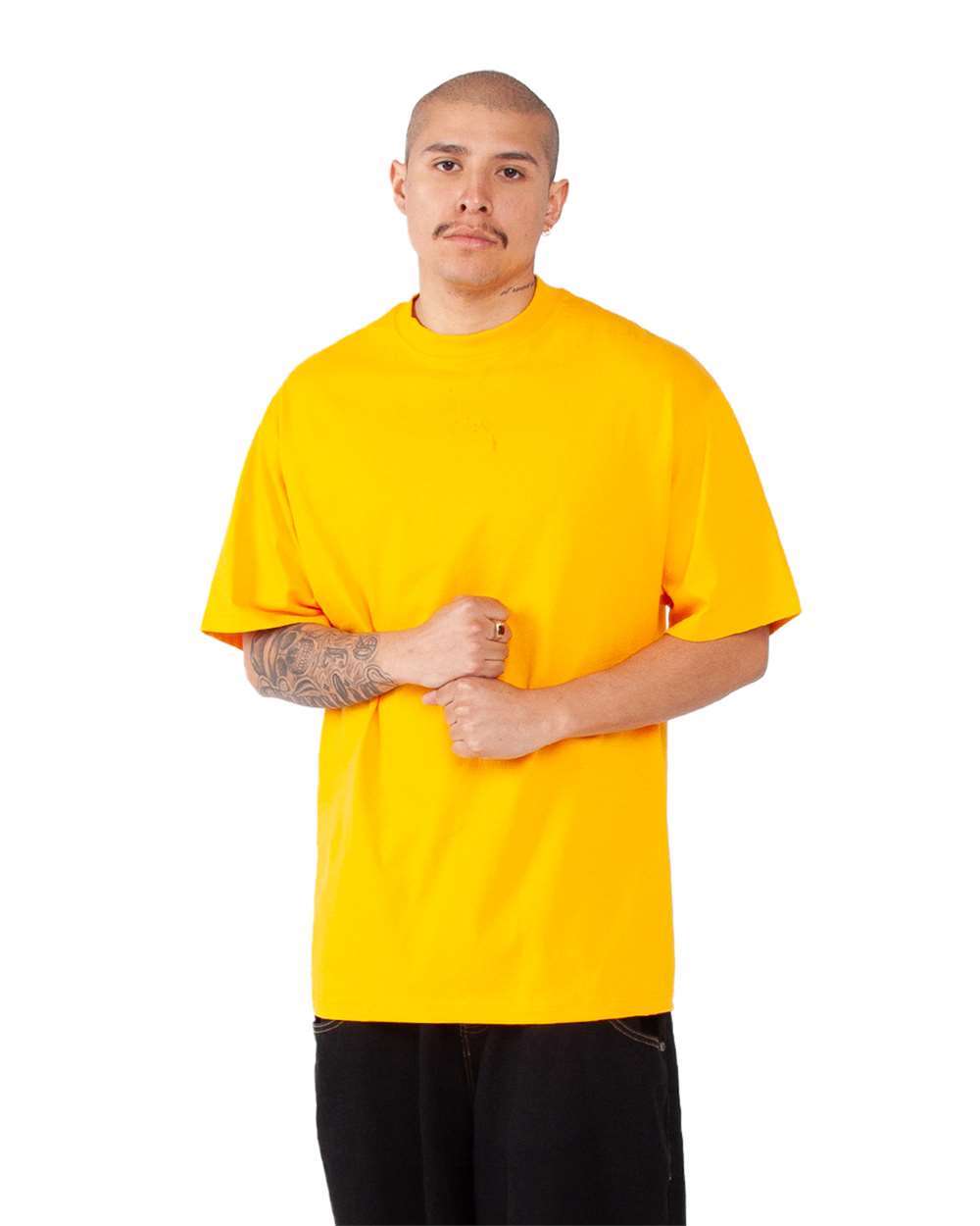 Unisex Max Heavyweight T-Shirt - OnModelSide - B278C2123 - Gold