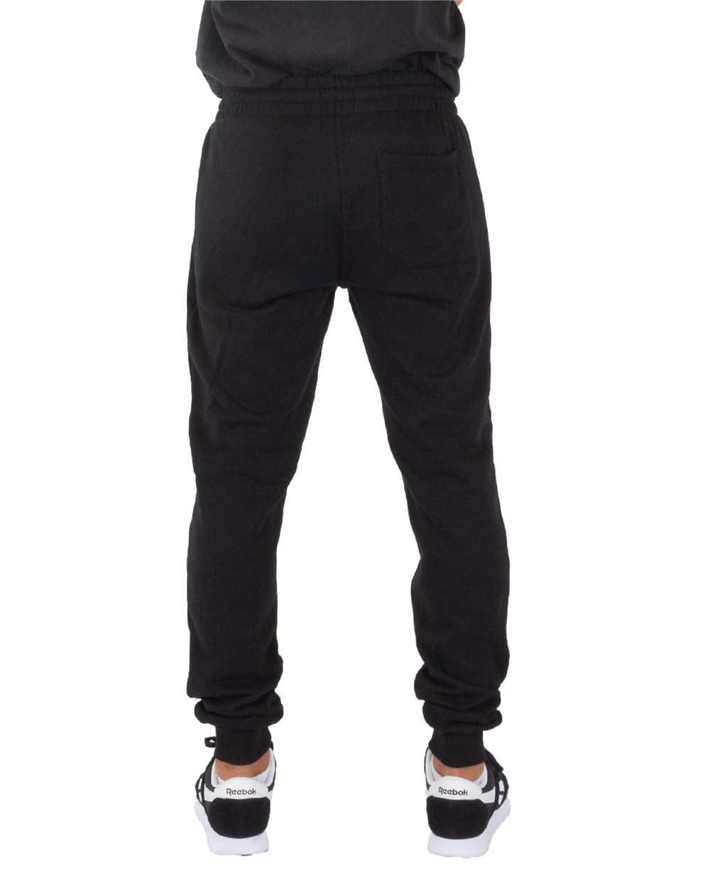 Men's Fleece Joggers - OnModelBack - B253C2503 - Black