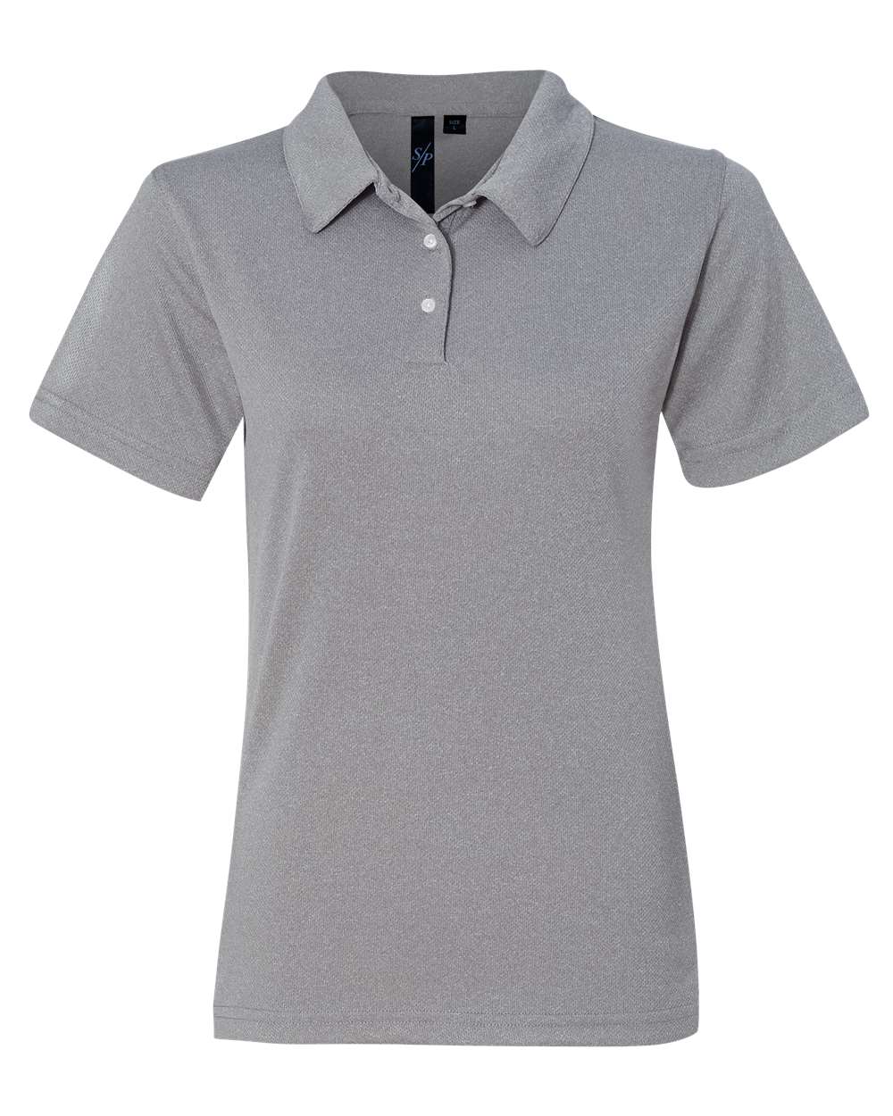 Women's Moisture Free Mesh Polo - Front - B10883133 - Heathered Grey