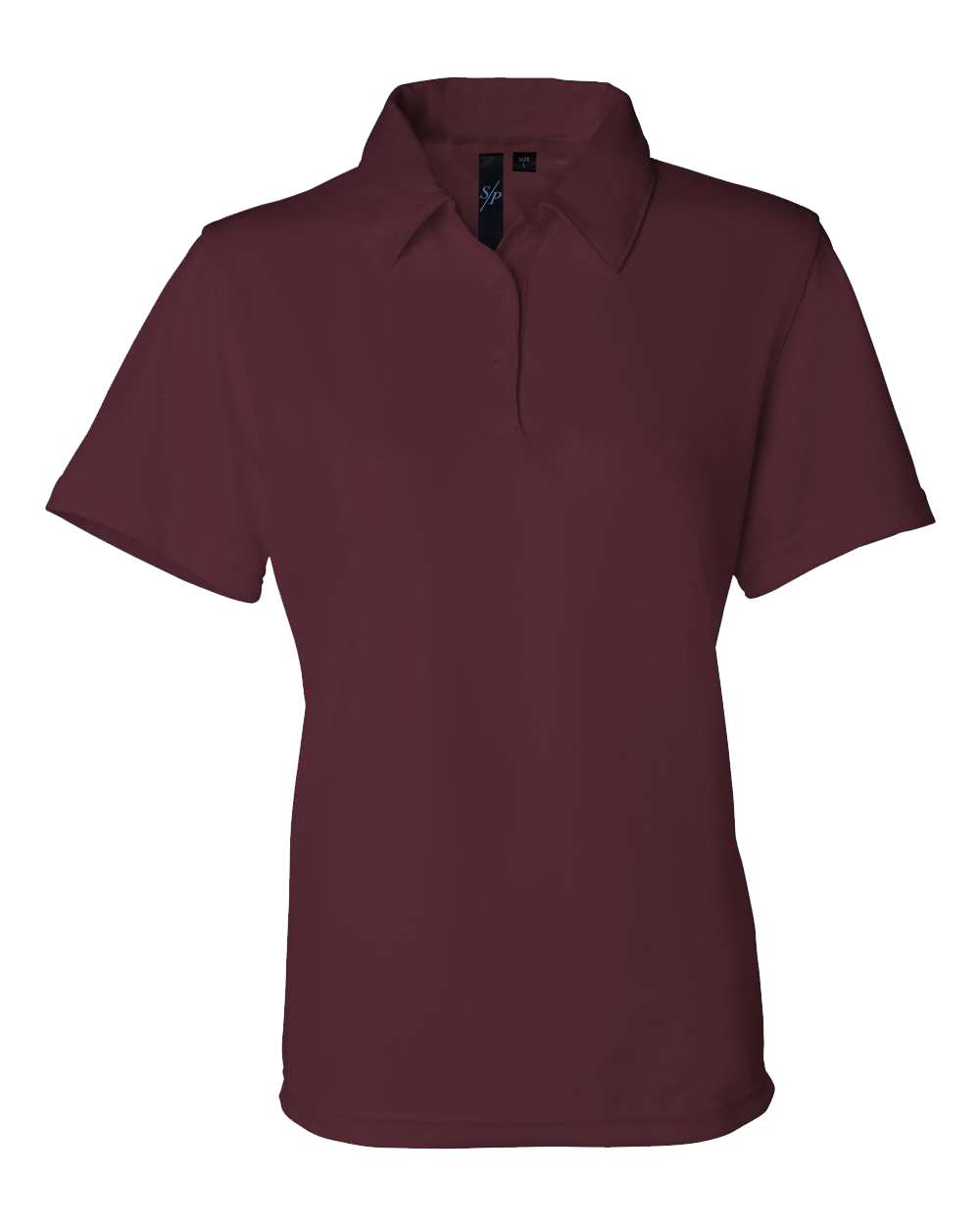 Women's Moisture Free Mesh Polo - Front - B10883533 - Maroon