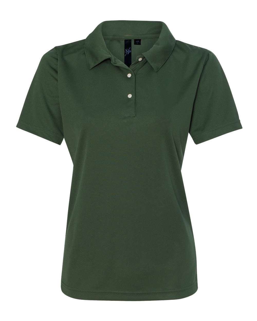 Women's Moisture Free Mesh Polo - Front - B10883543 - Forest Green