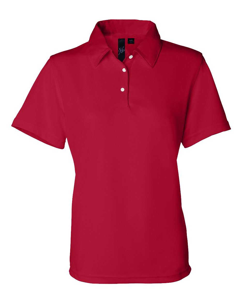 Women's Moisture Free Mesh Polo - Front - B10883703 - Red